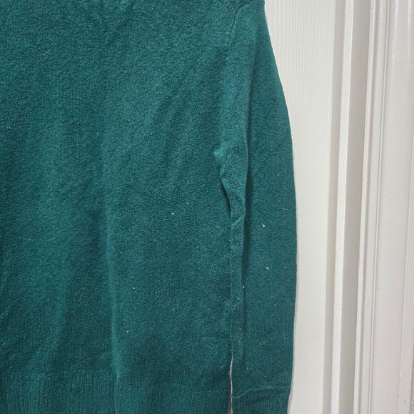 J.Crew Small Green Crewneck Pullover Sweater Long Sleeve Classic - Picture 4 of 8
